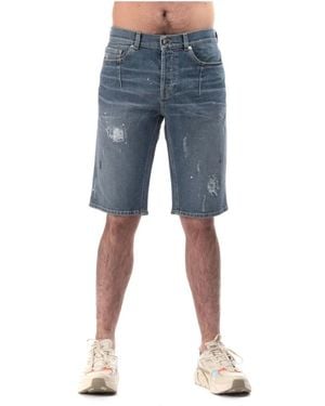 Les Hommes Denim Shorts - Blue