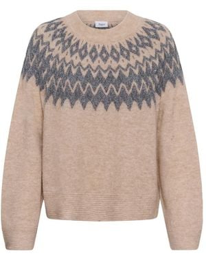 Saint Tropez Round-Neck Knitwear - Gris