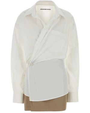 Alexander Wang Pre-Styled Mini Wrap Jurk - Wit