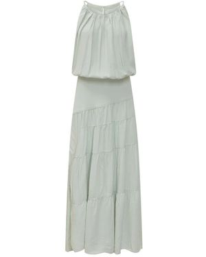 IRO Kleedjes ,Groen ,Island Maxi Jurk - Grijs
