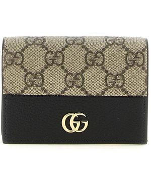 Gucci Accessoires ,Veelkleurig ,Gg Marmont Portemonnee Met Iconisch Monogram - Meerkleurig