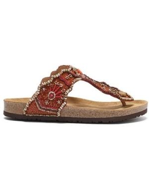 Maliparmi Flip Flops - Brown
