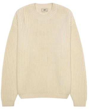 Autry Rundhals-Strickpullover - Natur