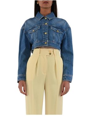 Elisabetta Franchi Denim Jackets - Blu