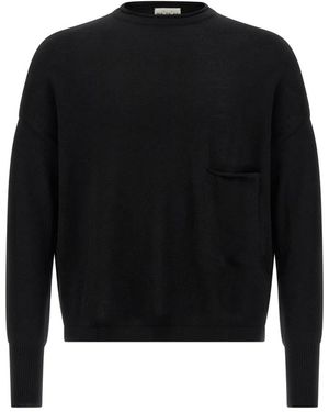 Ma'ry'ya Round-Neck Knitwear - Black