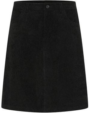 Cream Short Skirts - Negro