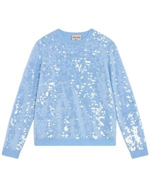 Semicouture Round-Neck Knitwear - Blue