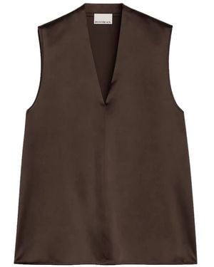 Pennyblack Tops ,Bruin ,Satijn Cupola Top