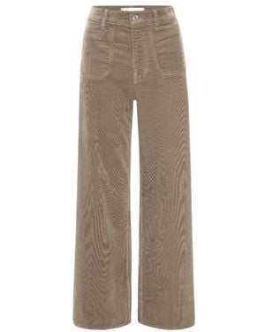 FRAME Broeken ,Bruin ,Katoen Le Slim Palazzo Modernist Pocket Corduroy