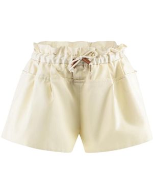 Moncler Short Shorts - Natural