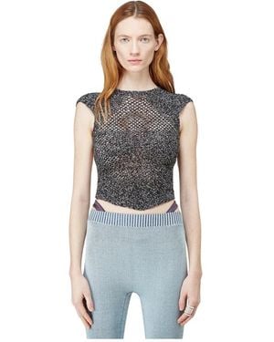 Isa Boulder Sleeveless Tops - Blue