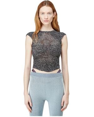 Isa Boulder Sleeveless Tops - Blauw