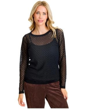 iN FRONT Langarmshirt - Schwarz