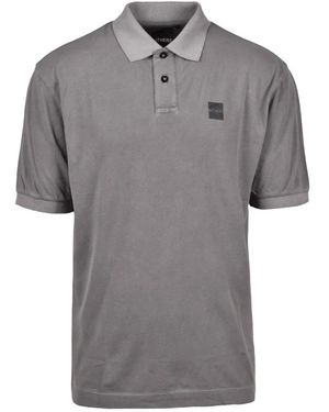 OUTHERE Polo in cotone ed elastan - Grigio