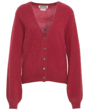 Crush Roter Strick-Cardigan Aw25