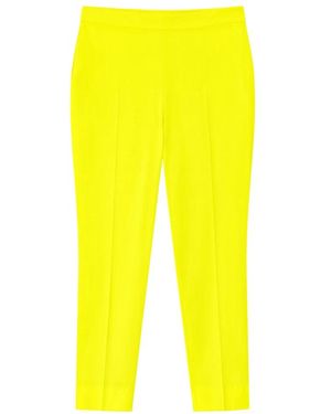 Clips Slim-Fit Pantalon - Geel