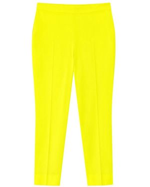 Clips Slim-Fit Pantalon - Geel