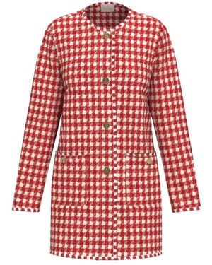Marella Tweed Jackets - Rosso