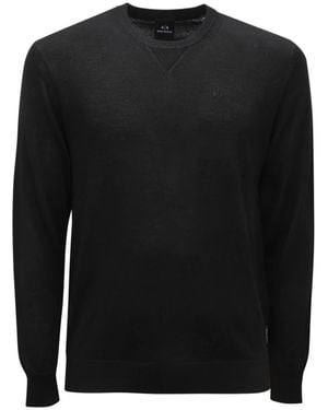 Armani Round-Neck Knitwear - Noir