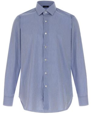 Barba Napoli Formal Shirts - Blue