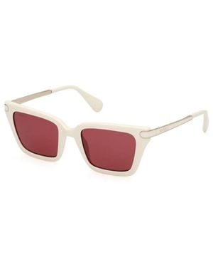 MAX&Co. Wit Bordeaux Zonnebril - Rood