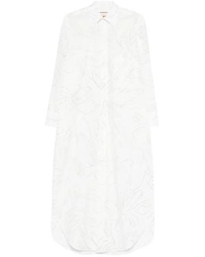 Plan C Shirt Dresses - Blanco
