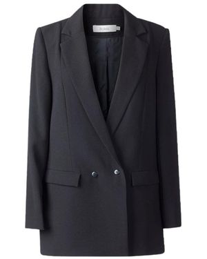 Stylein Jassen ,Zwart ,Stijlvolle Damesmode Blazer - Blauw