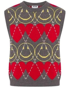Moschino Sleeveless Jumpers - Red