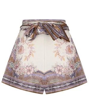 Zimmermann Luna Scarf Tie Short - Roze