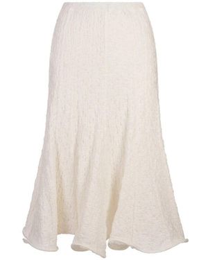 MSGM Weiße Röcke Polyester Baumwollzusammensetzung