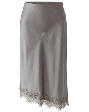 Ouí Satin Midi Rock - Grau