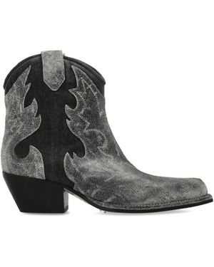 Vic Matié Cowboy Boots - Black