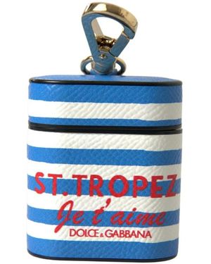 Dolce & Gabbana Airpods Case Protective Carabiner - Blau
