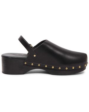 Ancient Greek Sandals Clogs - Nero