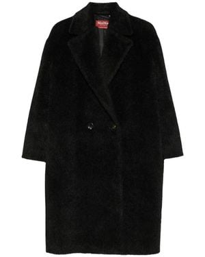 Max Mara Jassen ,Zwart ,Leer Misturbano Jas