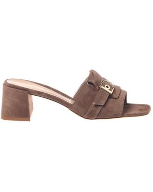 Baldinini Heeled Mules - Marrón