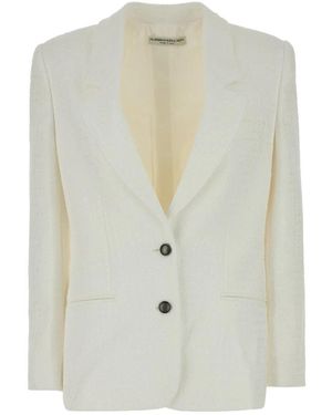 Alessandra Rich Blazers - Blanco