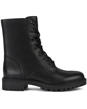 Geox Lace-Up Boots - Black