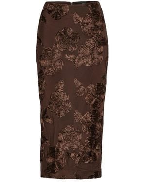 ROTATE BIRGER CHRISTENSEN Pencil Skirts - Brown