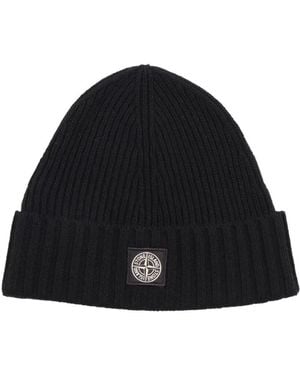 Stone Island Beanies - Negro