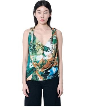 Kiko Kostadinov Sleeveless Tops - Green