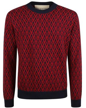 Valentino Garavani Round-Neck Knitwear - Red