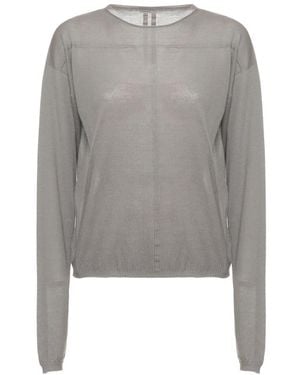 Rick Owens Round-Neck Knitwear - Grigio