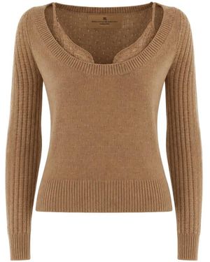 Ermanno Scervino Cashmere Knitwear - Marron