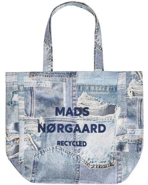 Mads Nørgaard Tote Bags - Bleu