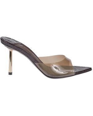 Le Silla Heeled Mules - Gris