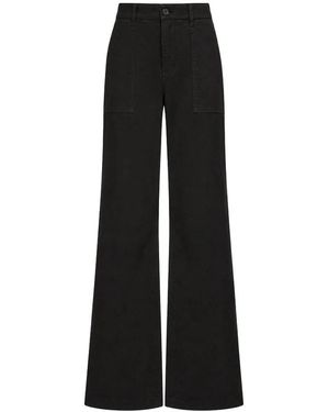 Dondup Amely Wijde Broek - Zwart