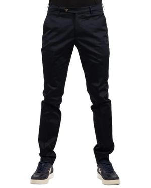 BERWICK 1707 Slim-Fit Trousers - Black
