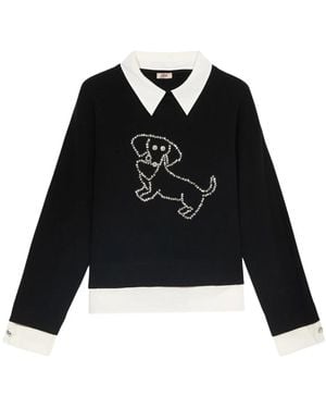 Oltre Round-Neck Knitwear - Nero