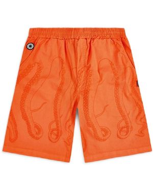 Octopus Casual Shorts - Orange